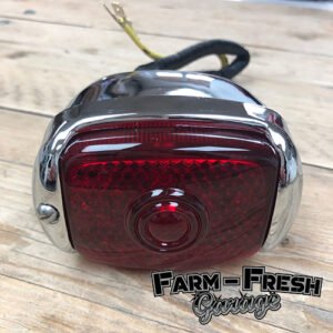 1940-53 Chevrolet / GMC Truck Tail Light Assembly, Chrome with Chrome bezel, Right