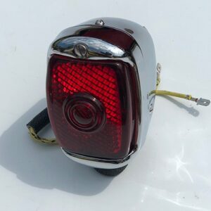 1940-53 Chevrolet / GMC Truck Tail Light Assembly, Chrome with Chrome Bezel, Left