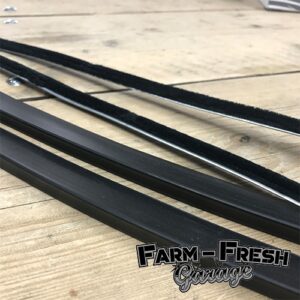 1951-55 1st Chevrolet / GMC Truck Door Window Anti-Rattle Set, With Stainless Steel Bead