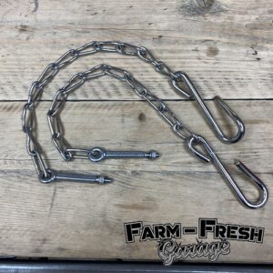 1954-87 Chevrolet / GMC Truck Tailgate Chains, Stepside, Polished Stainless Steel,