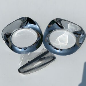 1955-57 Chevrolet Truck Headlight Bezels  Chrome, Includes Seals & Screws