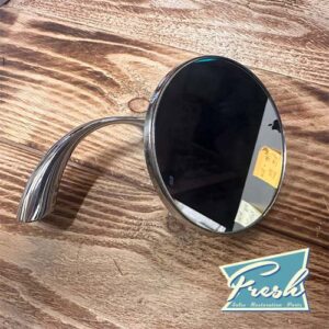 1955-59 Chevrolet / GMC Truck Peep Mirror, Left 4" Diameter Mirror Head with Curved Mounting Arm