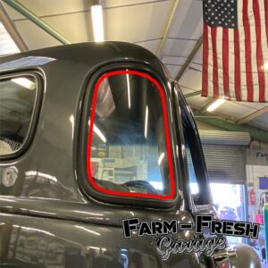 1947-54 Chevrolet / GMC Truck Rear Corner Glass, R/H, Tinted (Green)
