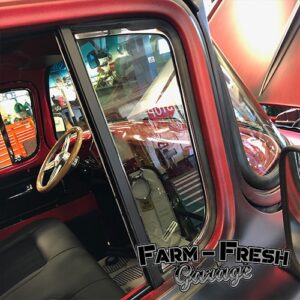 1955-59 Chevrolet / GMC Truck Vent Window Assembly L/H with Chrome Frame, Tinted Glass