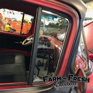 1955-59 Chevrolet / GMC Truck Vent Window Assembly R/H with  Chrome Frame, Clear Glass
