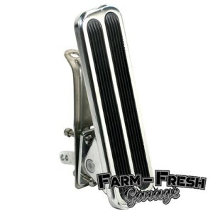 Accelerator Pedal - Polished with rubber inserts