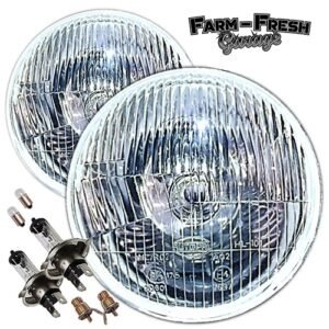 1947-57 Chevrolet / GMC Truck 7" Domed H4 Halogen Headlight Pair