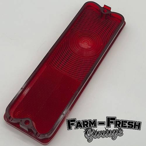 1967-1972 Chevy GMC C10 C20 Fleetside Taillight Lens – Red, 1-Bulb, OEM Style