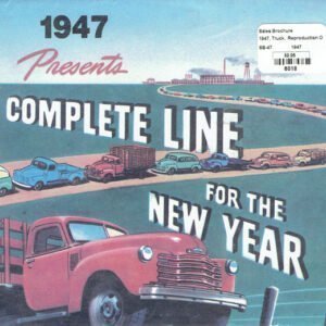 1947 SALES BROCHURE TRUCK REPRODUCTION OF ORIGINAL - CHEVROLET