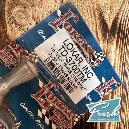 Lokar TD-34L60EFM Hi-Tech Flexible Braided Transmission Dipstick – For 4L60E/4L65/4L70, Stainless Steel, Firewall Mount