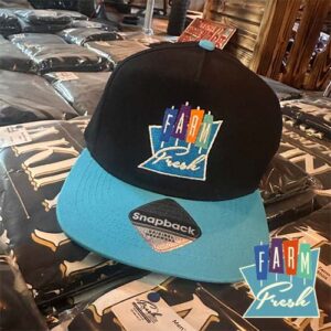Farm Fresh Kids Snapback - Black/Surf