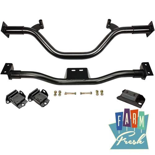 Straight Axle Small Block Install Kit, Rubber Mounts